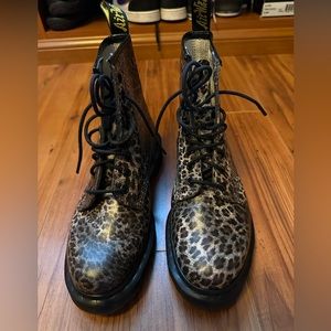 Leopard print Dr Martens - new in box
